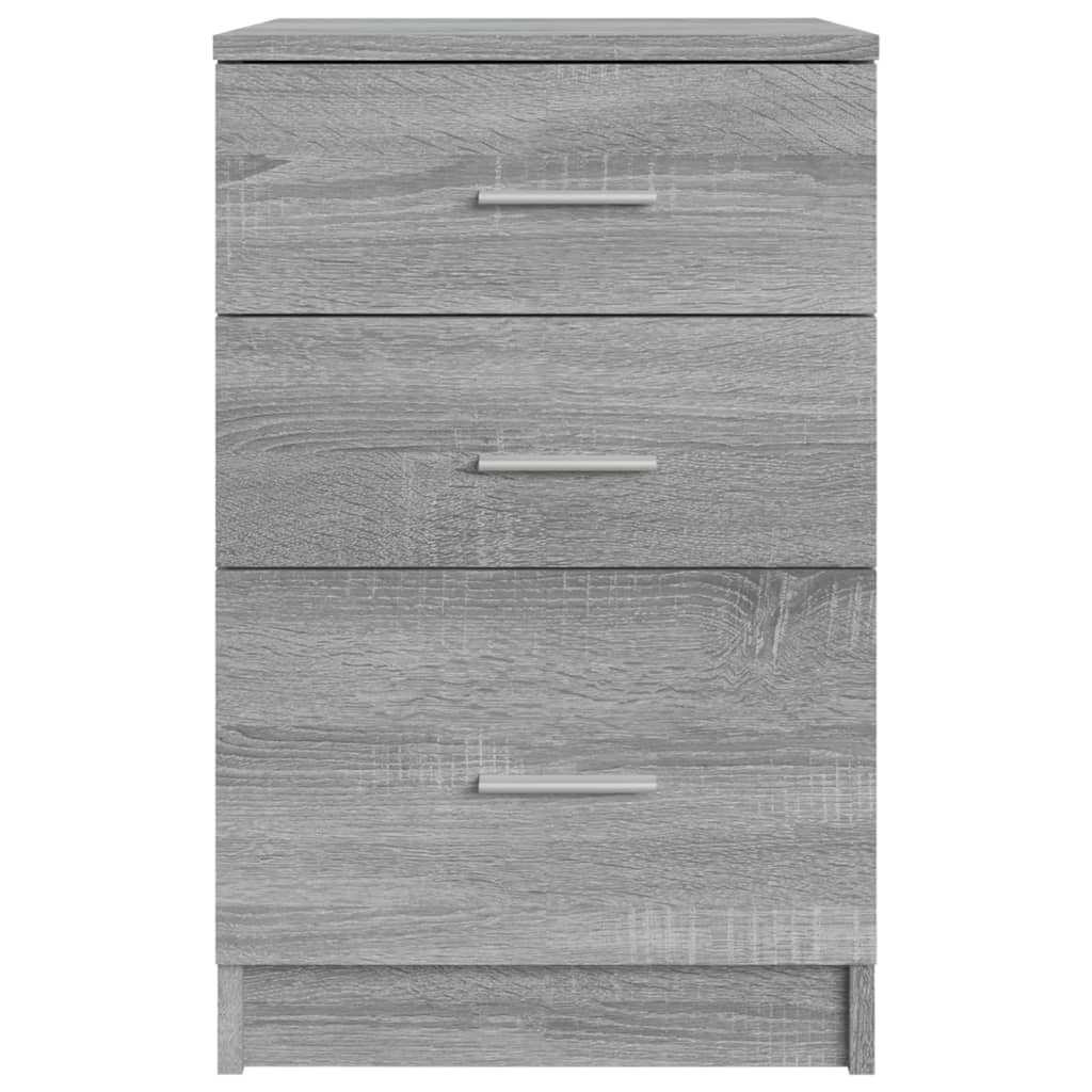 Nachttisch Grau Sonoma 40x40x63 cm Holzwerkstoff