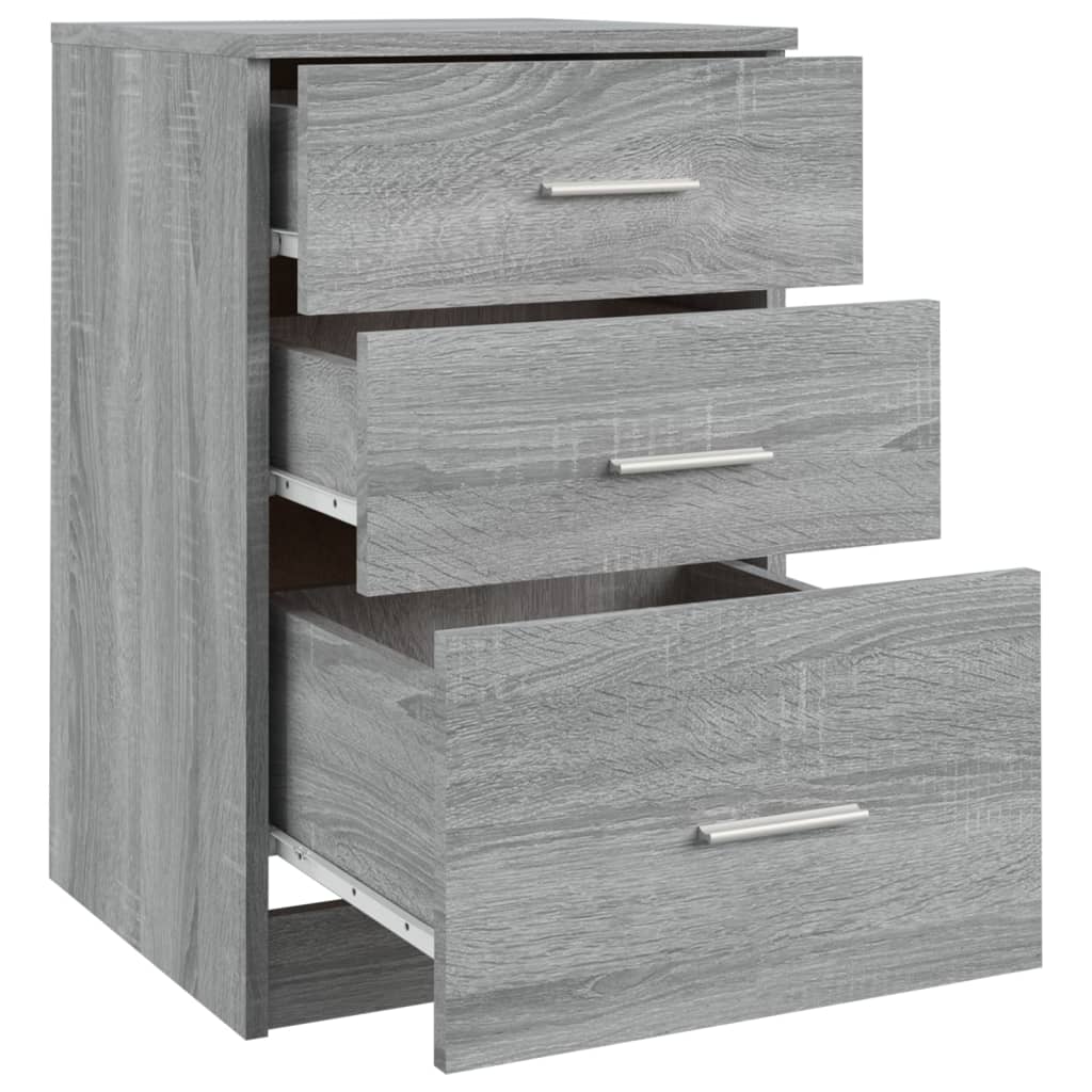 Nachttisch Grau Sonoma 40x40x63 cm Holzwerkstoff