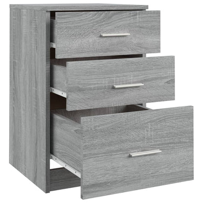 Nachttisch Grau Sonoma 40x40x63 cm Holzwerkstoff