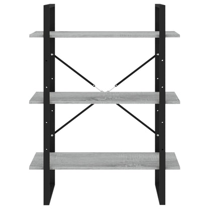 Bücherregal Grau Sonoma 80x30x105 cm Holzwerkstoff
