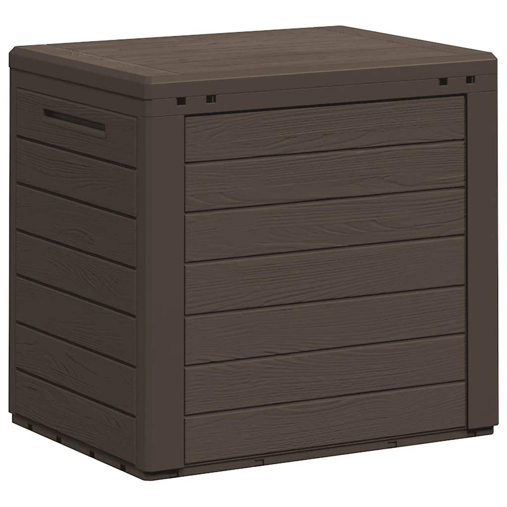 Gartentruhe Braun 58,5x46x55 cm Polypropylen