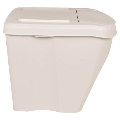 Stapelbare Mülleimer 3 Stk. Weiß 75 L Polypropylen