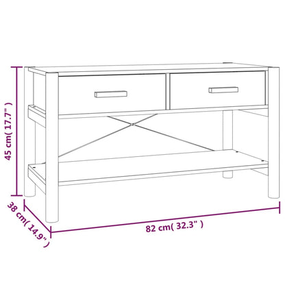 TV-Schrank Weiß 82x38x45 cm Holzwerkstoff