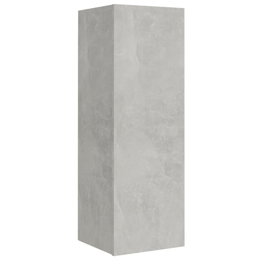 8-tlg. TV-Schrank-Set Betongrau Holzwerkstoff