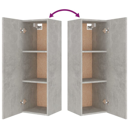 8-tlg. TV-Schrank-Set Betongrau Holzwerkstoff
