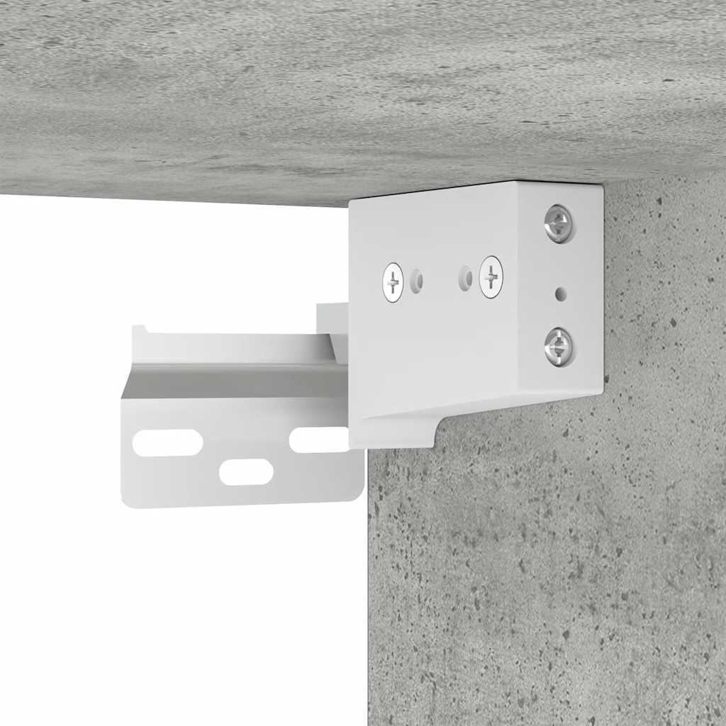 4-tlg. TV-Schrank-Set Betongrau Holzwerkstoff