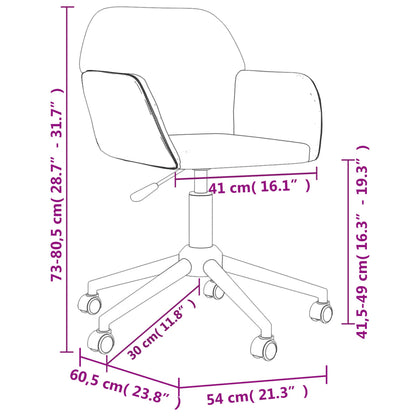 Bürostuhl Drehbar Schwarz Stoff