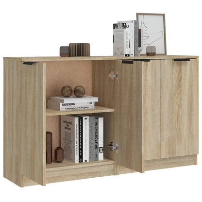 Skænke 2 stk Sonoma eg 60x30x70 cm træmateriale