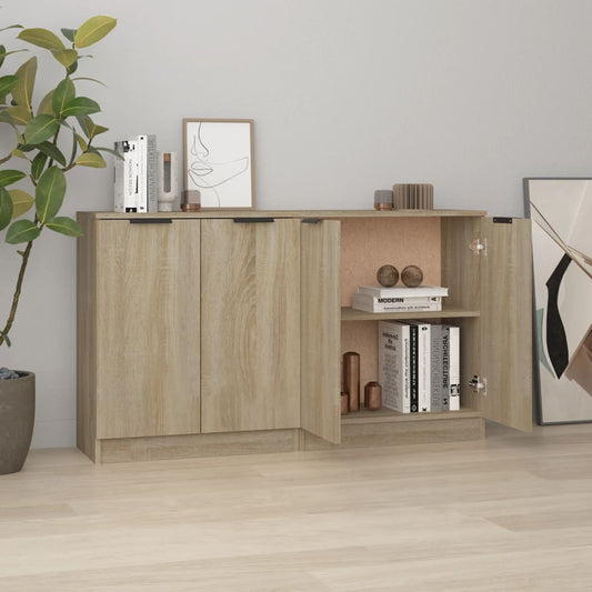 Skænke 2 stk Sonoma eg 60x30x70 cm træmateriale
