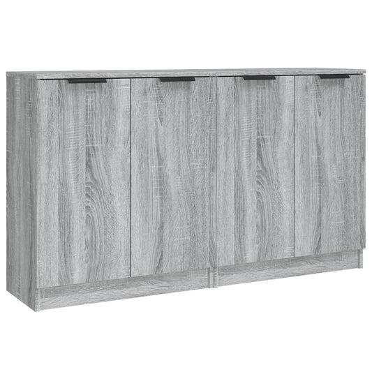Skænke 2 stk Grå Sonoma 60x30x70 cm træmateriale