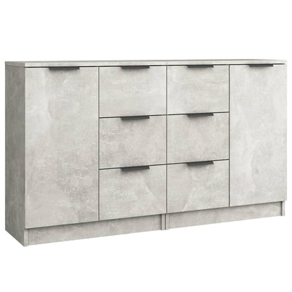Skænke 2 stk Betongrå 60x30x70 cm træmateriale
