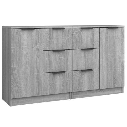 Skænke 2 stk Grå Sonoma 60x30x70 cm træmateriale
