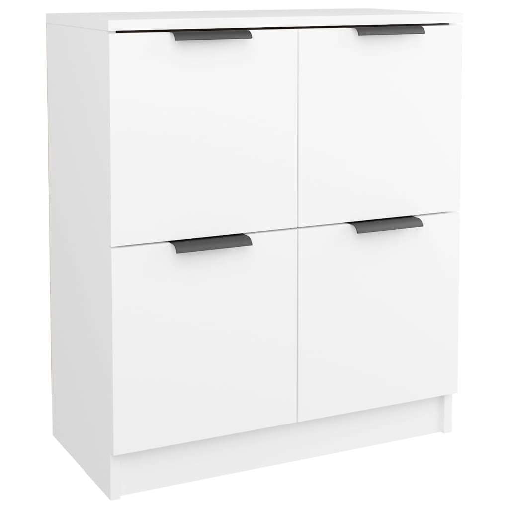 Skænke 2 stk Hvidt 60x30x70 cm træmateriale