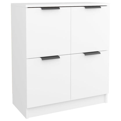 Skænke 2 stk Hvidt 60x30x70 cm træmateriale