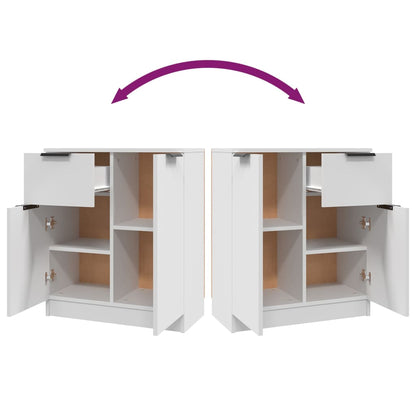 Sideboards 2 Stk. Weiß 60x30x70 cm Holzwerkstoff
