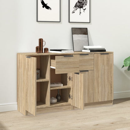 Sideboards 2 Stk. Sonoma-Eiche 60x30x70 cm Holzwerkstoff