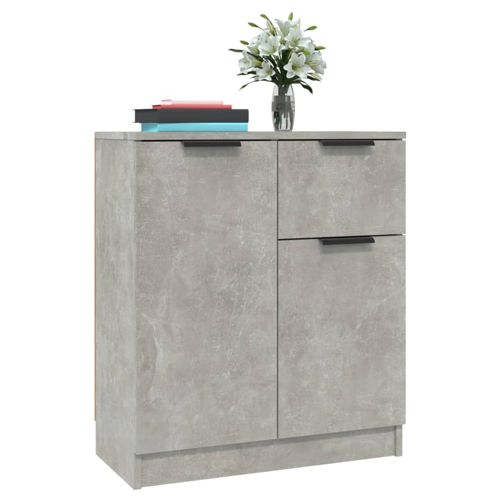 Sideboards 2 Stk. Betongrau 60x30x70 cm Holzwerkstoff