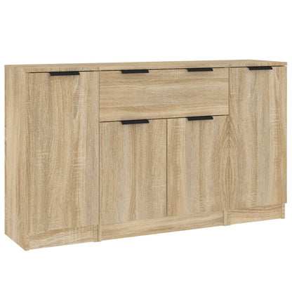 Sideboards 3 Stk. Sonoma-Eiche Holzwerkstoff