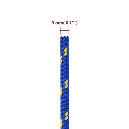 Bootsseil Blau 3 mm 100 m Polypropylen