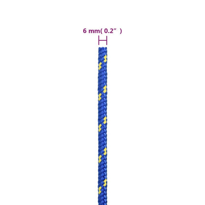 Bootsseil Blau 6 mm 25 m Polypropylen