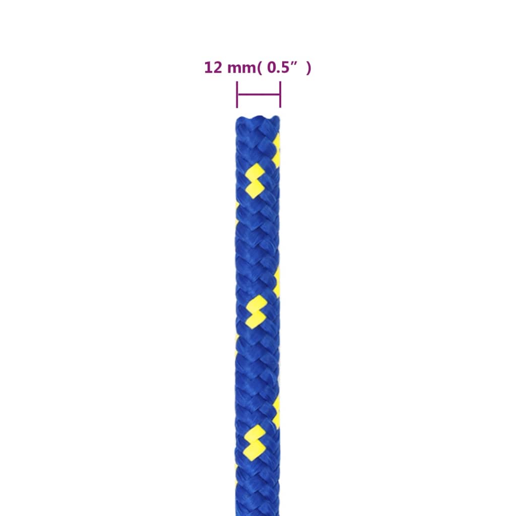 Bootsseil Blau 12 mm 25 m Polypropylen