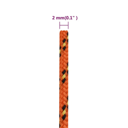 Bootsseil Orange 2 mm 50 m Polypropylen