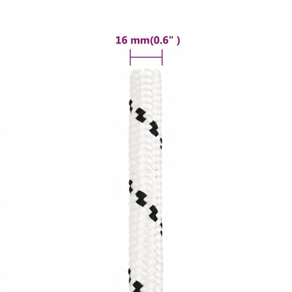 Arbeitsseil Weiß 16 mm 100 m Polyester