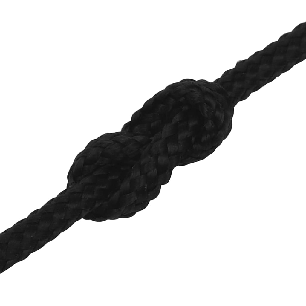 Arbeitsseil Schwarz 2 mm 25 m Polyester