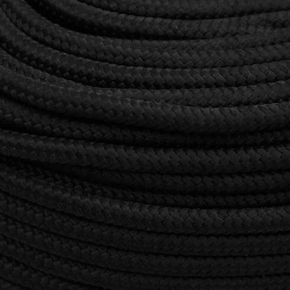 Arbeitsseil Schwarz 10 mm 25 m Polyester