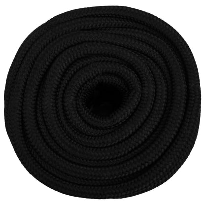 Arbejdsreb Sort 16 mm 100 m Polyester