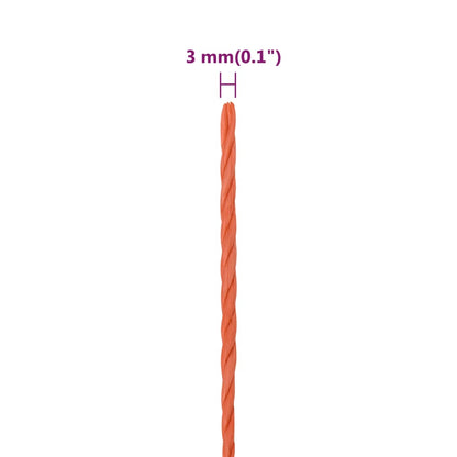 Arbeitsseil Orange 3 mm 100 m Polypropylen