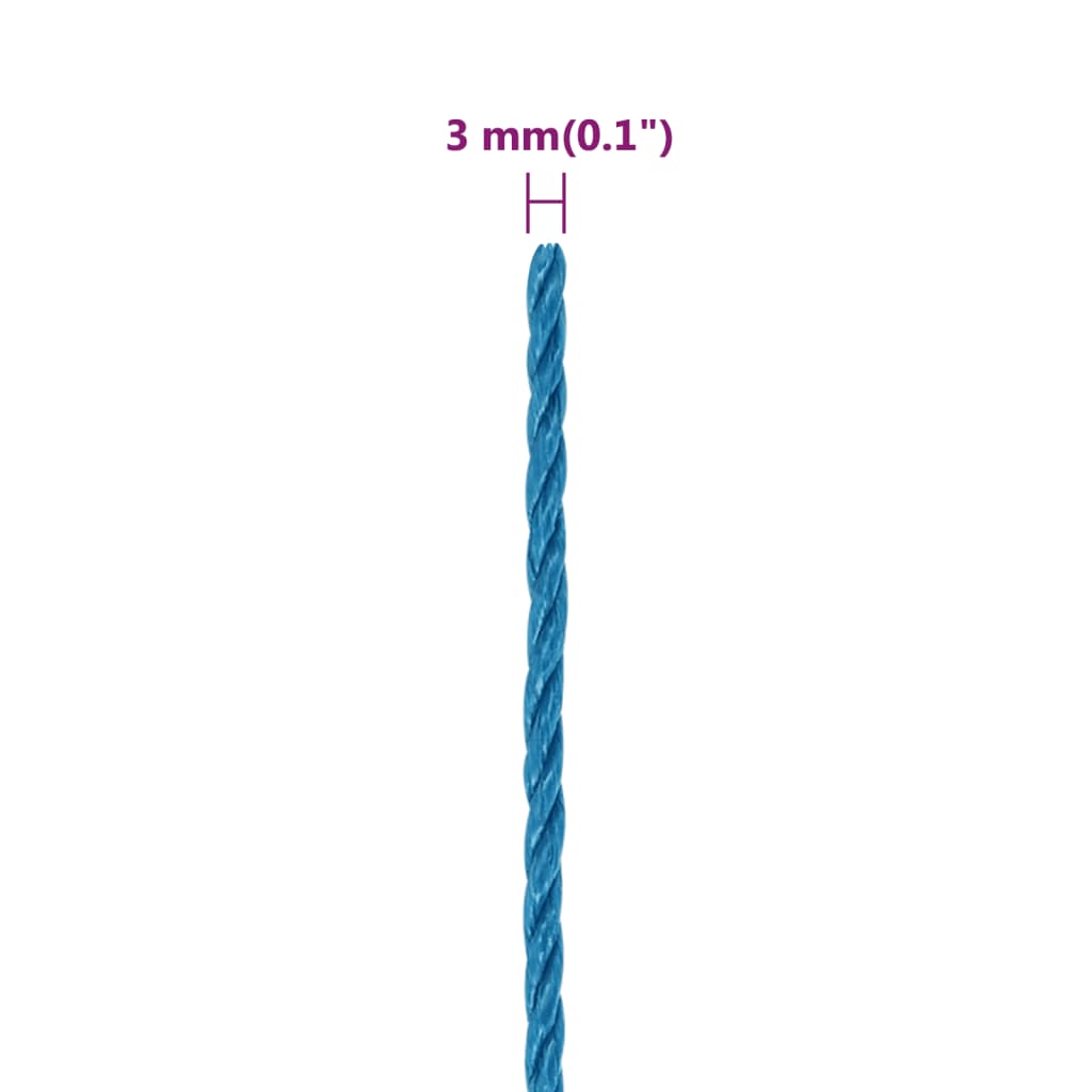Arbeitsseil Blau 3 mm 100 m Polypropylen