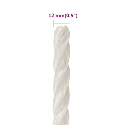Arbeitsseil Weiß 12 mm 500 m Polypropylen