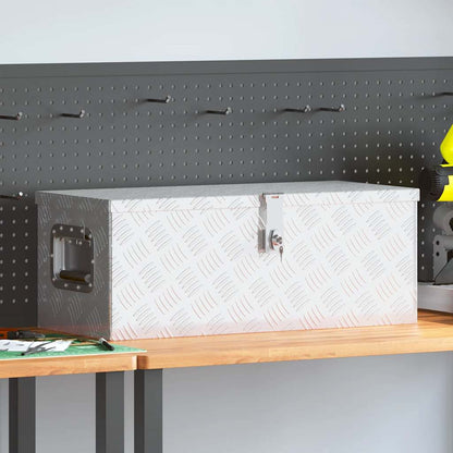 Aufbewahrungsbox Silbern 70x31x27 cm Aluminium