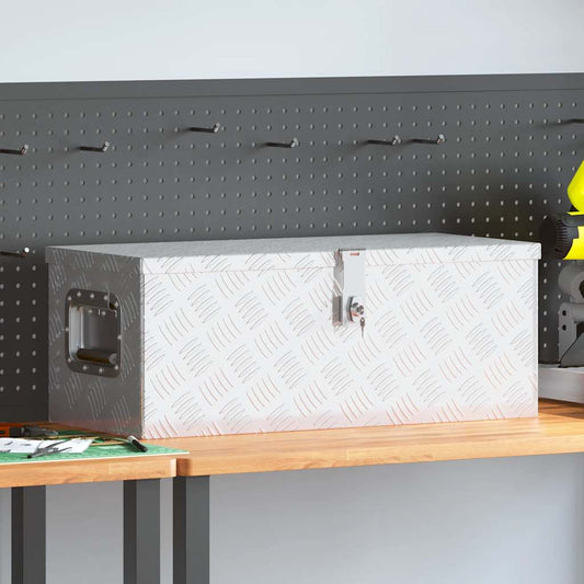 Aufbewahrungsbox Silbern 70x31x27 cm Aluminium