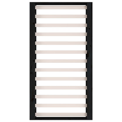 Massivholzbett Schwarz 75x190 cm