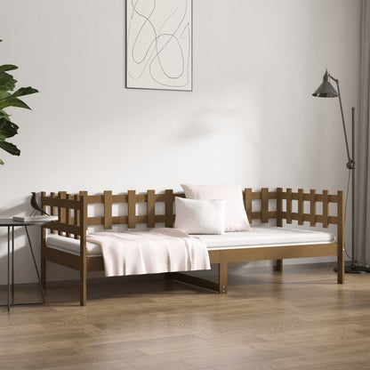 Tagesbett Honigbraun 90x200 cm Massivholz Kiefer