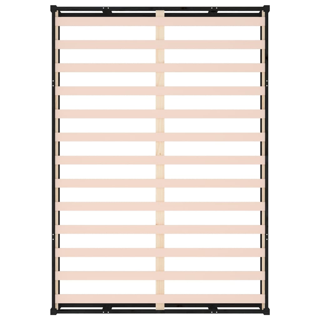 Massivholzbett Schwarz 120x200 cm