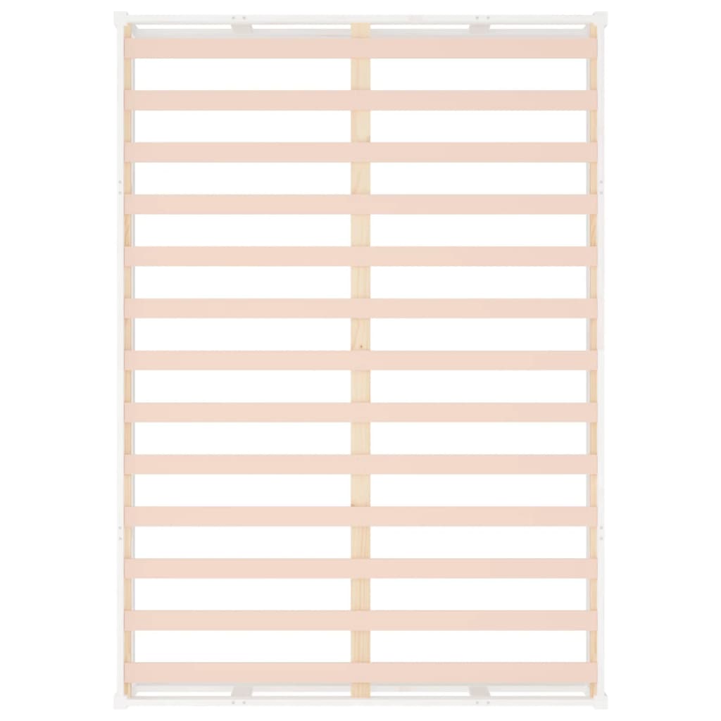 Massivt Træ Seng Hvid 180x200 cm