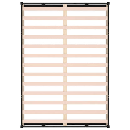 Solid Wood Seng Sort 200x200 cm