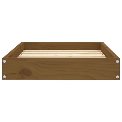 Hundebett Honigbraun 61,5x49x9 cm Massivholz Kiefer