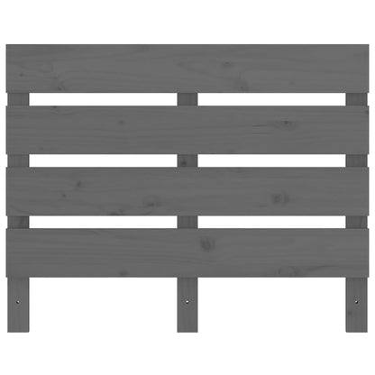 Kopfteil Grau 100x3x80 cm Massivholz Kiefer