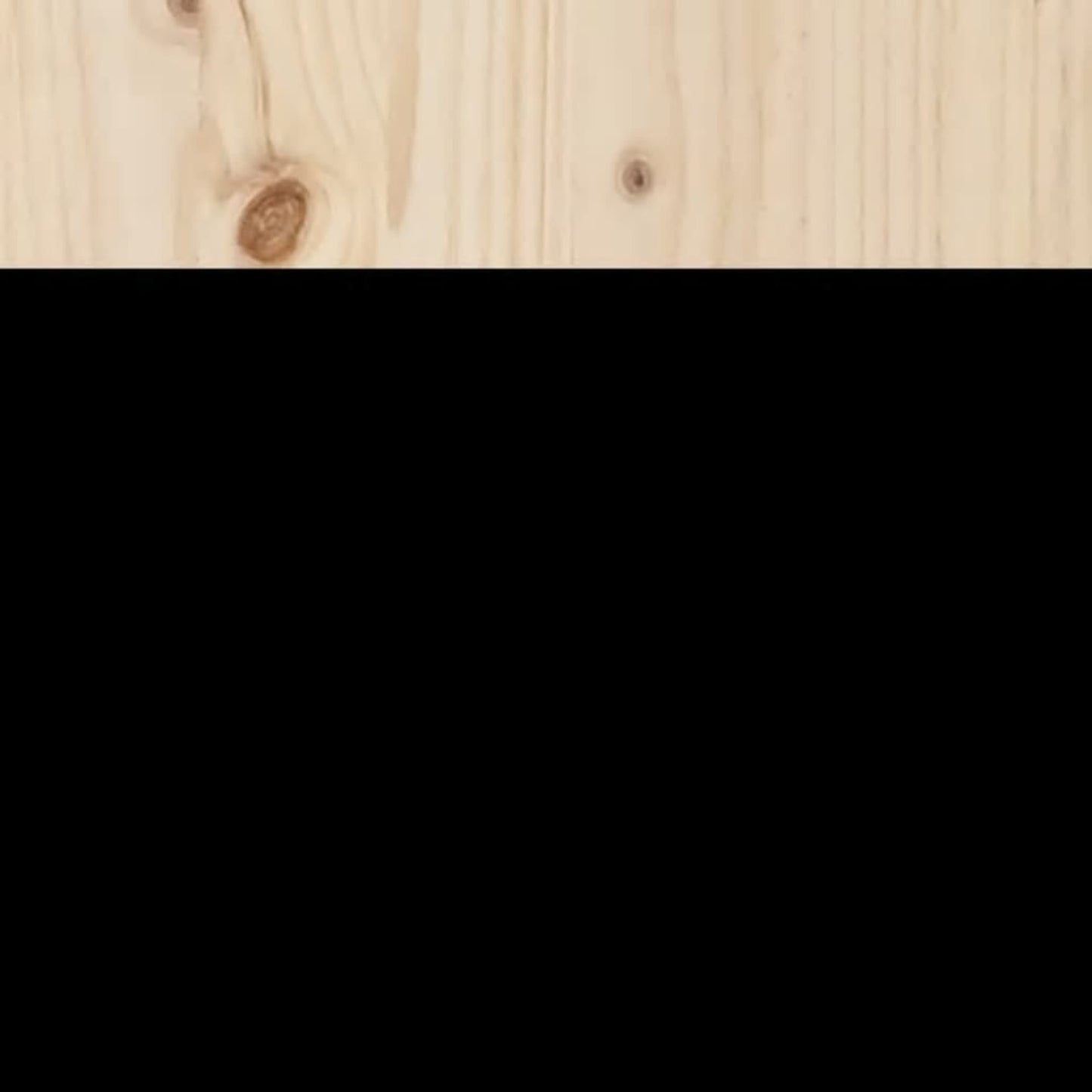 Kopfteil 75x3x80cm Massivholz Kiefer