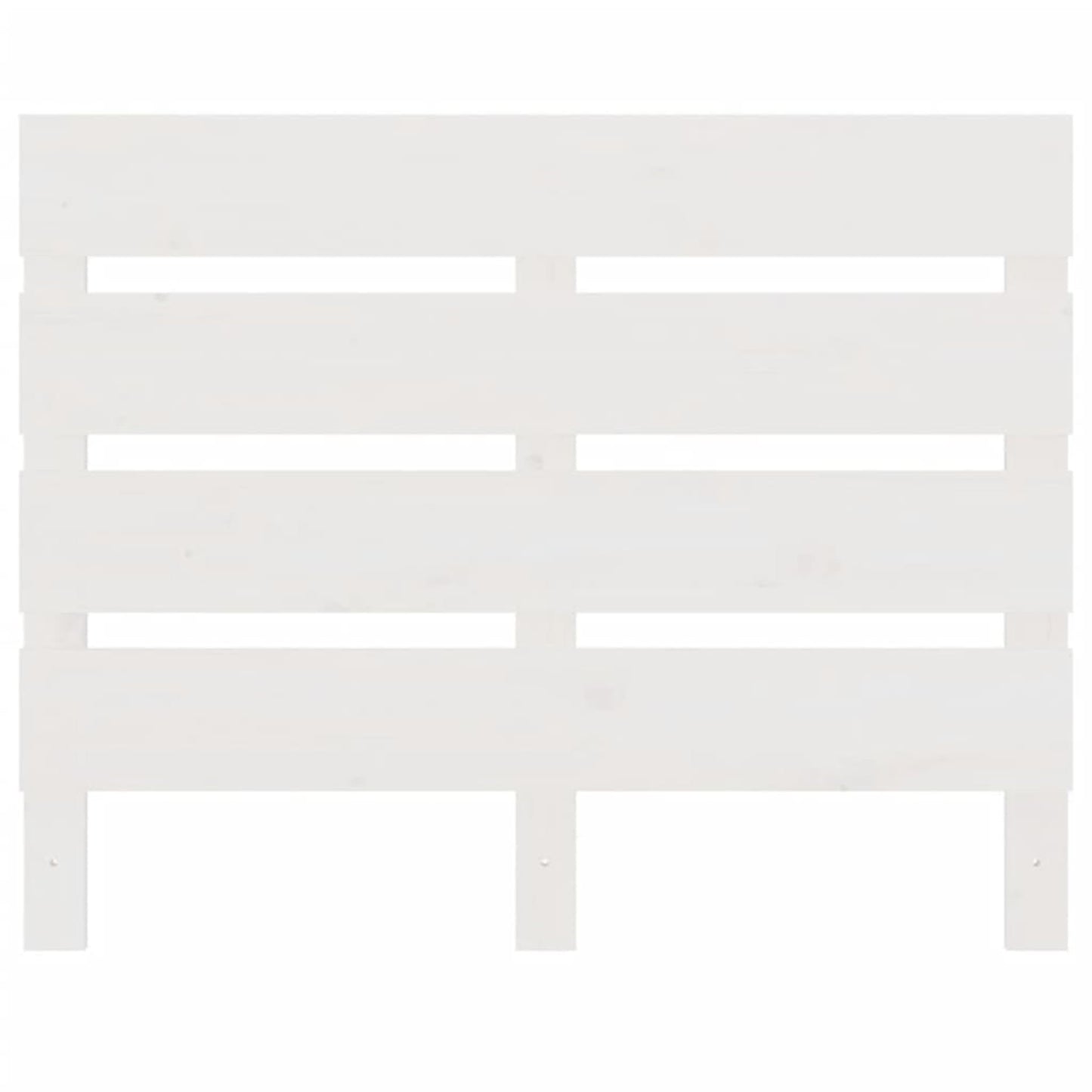 Kopfteil Weiß 75x3x80 cm Massivholz Kiefer