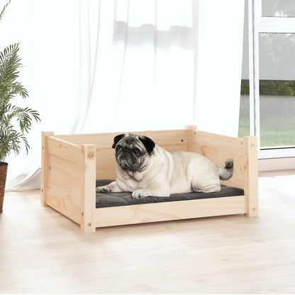Hundebett 65,5x50,5x28 cm Massivholz Kiefer
