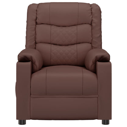 Massagesessel Braun Kunstleder