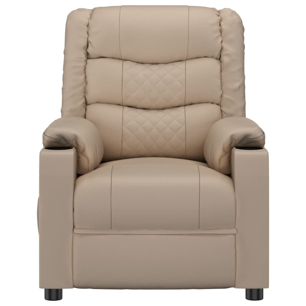 Massagesessel Cappuccino-Braun Kunstleder