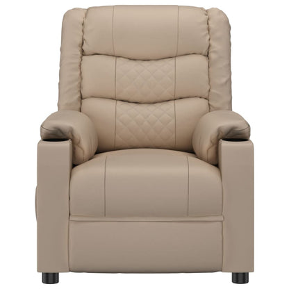 Massagesessel Cappuccino-Braun Kunstleder