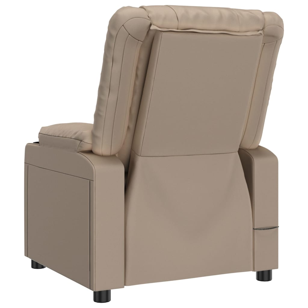 Massagesessel Cappuccino-Braun Kunstleder
