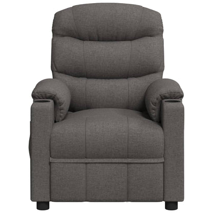 Massagesessel Dunkelgrau Stoff
